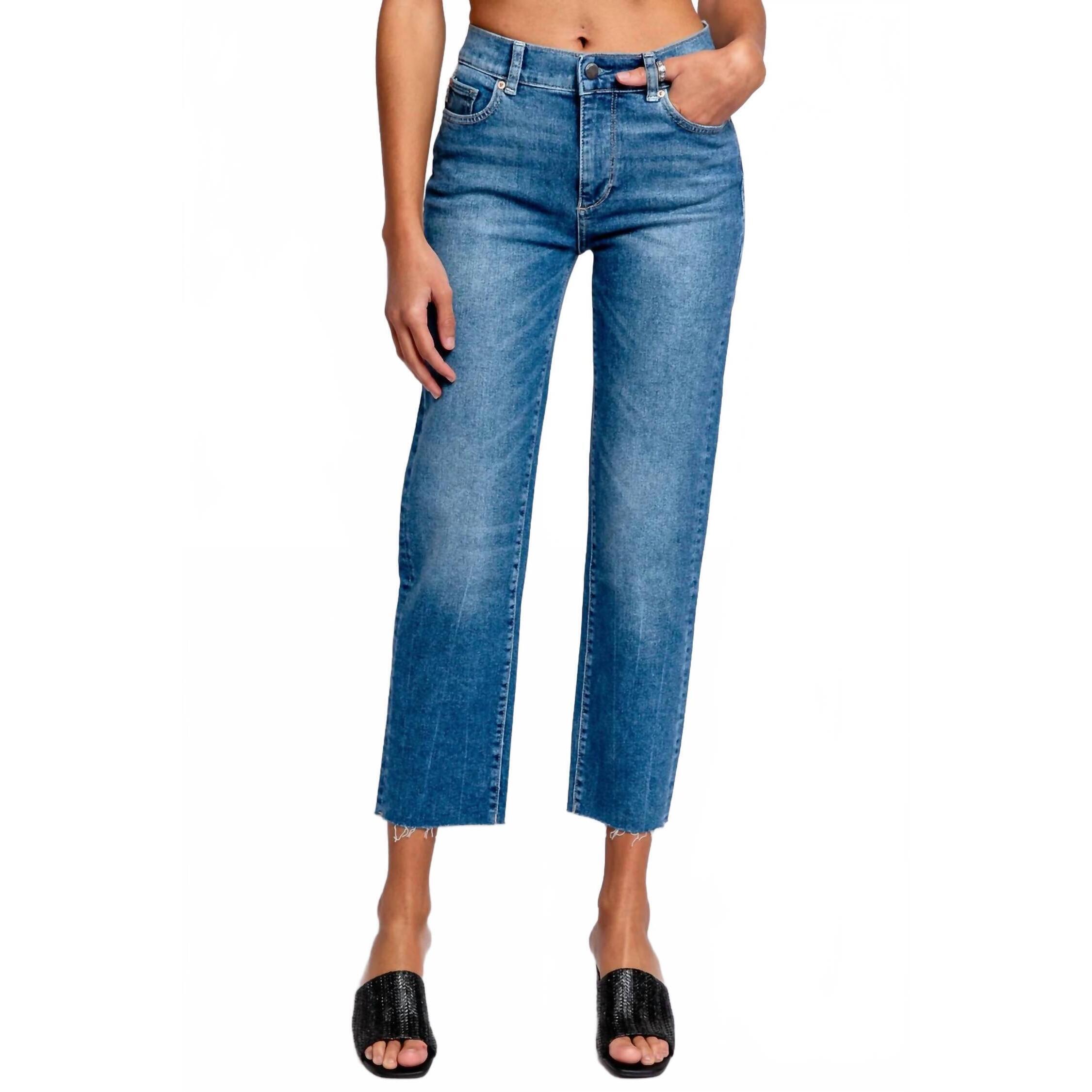 New Dl1961 - Women's Mara Straight Mid Rise Driggs In Briggs